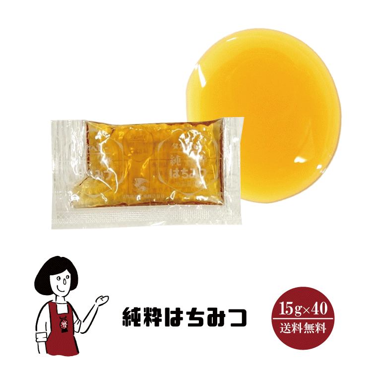 日本小袋協会オンラインショップ / タカ食品 純粋はちみつ 15g×40袋 / メール便 送料無料