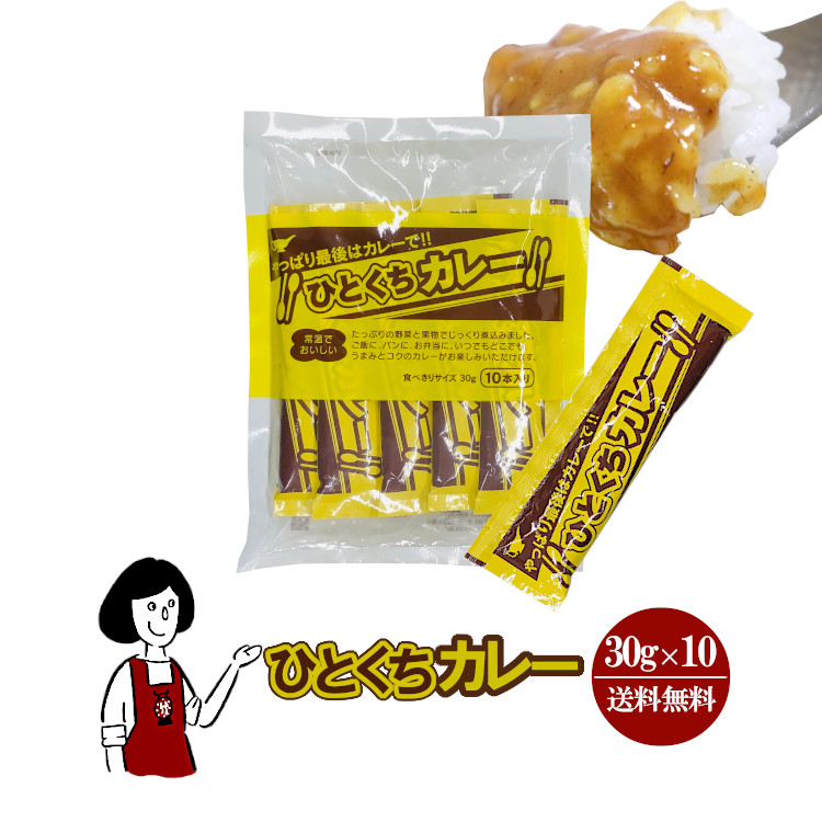 宮島醤油 ひとくちカレー 30g×10本 / メール便 送料無料